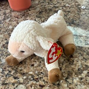 Ty Cream and Brown Lamb Plush